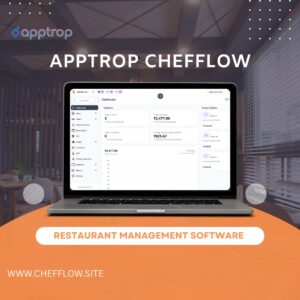 Apptrop Chefflow restaurant management software dashboard