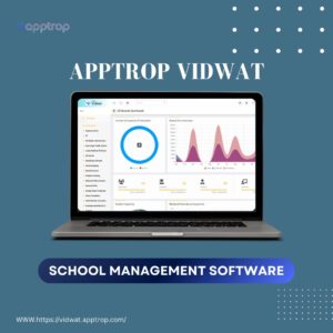 Apptrop Vidwat school management software dashboard